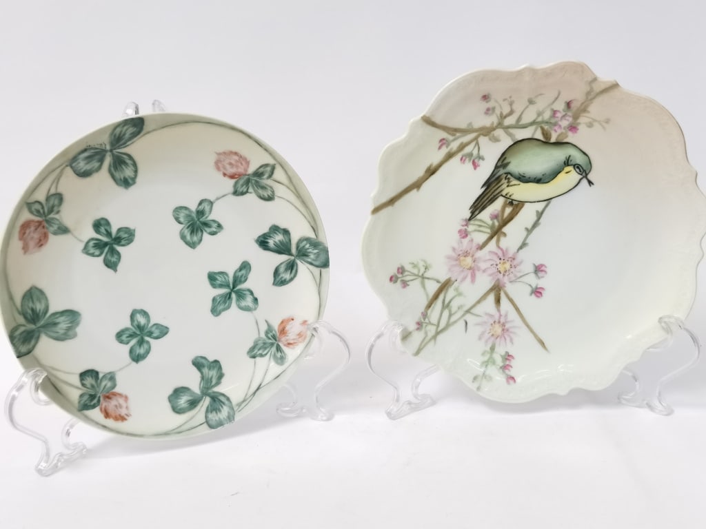 (2) Vintage German Porcelain Plates (1 of 6)