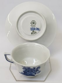 Set of Vintage Royal Copenhagen Blue Flower Tea Cu