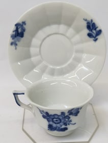Set of Vintage Royal Copenhagen Blue Flower Tea Cu