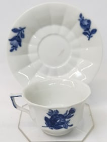 Set of Vintage Royal Copenhagen Blue Flower Tea Cu