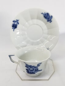 Set of Vintage Royal Copenhagen Blue Flower Tea Cu