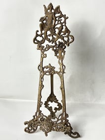 Vintage Victorian Ornate Brass Table Easel