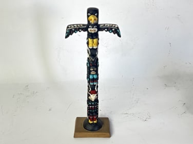 Vintage Alaskan Wood Totum Pole