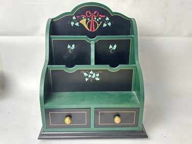 Vintage Victorian Oriental Style Wood Pencil Box