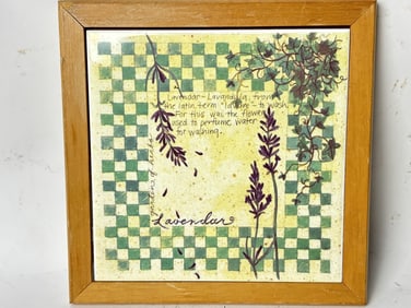 Vintage Susan Zulauf Treasure Craft Plaque