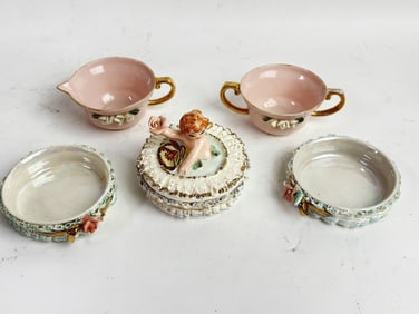 Group of Vintage Porcelain Dishes