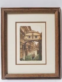 Vintage Signed Friechiah Run Print