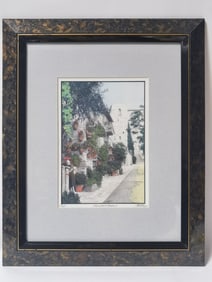 Limited Ed. Signed Nice Lady's Garden Print