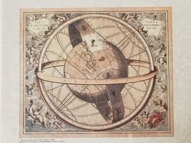 Print of Armillary Sphere by Andreas Cellarius
