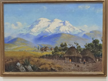 Landscape Oil Painting on Canvas, Signed