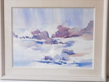 Signed Brigitta Kapp Watercolor Painting