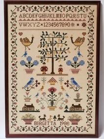 1986 Birgitta Alphabet and Numbers Embroidery