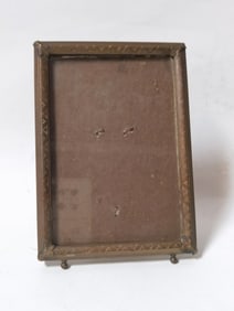 Vintage Carved Bronze Photo Frame