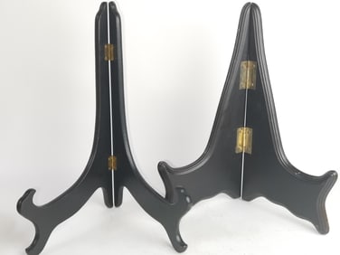 (2) Large Chinese Wood Carved Easels