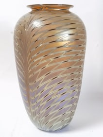 1987 Craig Zweifel Iridescent Art Glass Vase