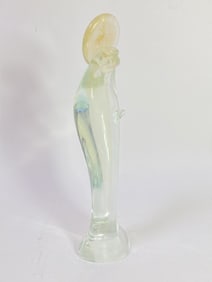 Vintage Murano Italy Glitter Glass Angel