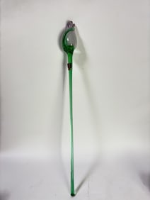 Large Vintage Mikasa Art Glass Light Purple Flower