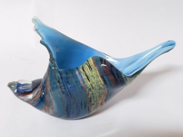 Vintage Murano Italy Swirl Art Glass Shell