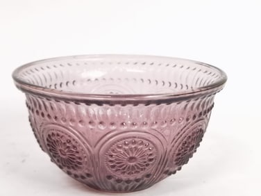Vintage Pioneer Woman Adeline Plum Glass Bowl