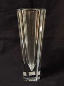 Vintage Waterford Crystal Vase, Engraved