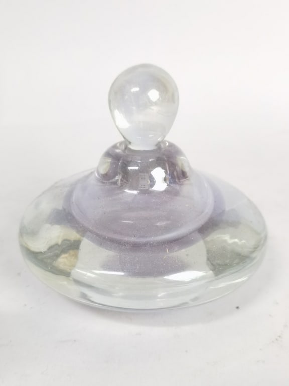 Vintage Purple Crystal Perfume Bottle (1 of 5)