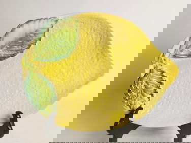 Ancora Italian Porcelain Majolica Lemon Plate