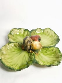 Vintage Italian Ceramic Fruit Bowl Appetizer Cente