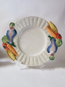 1989 Fitz & Floyd Porcelain Vegetable Platter