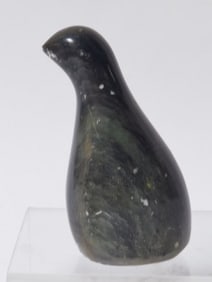 Vintage Signed Stone Carved Abstract Bird