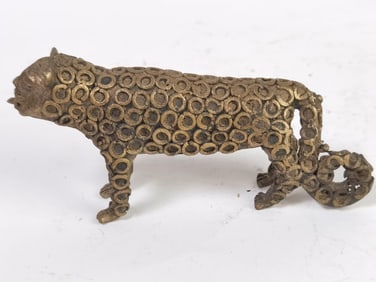 Vintage Tribal African Brass Ashanti Shana Figure