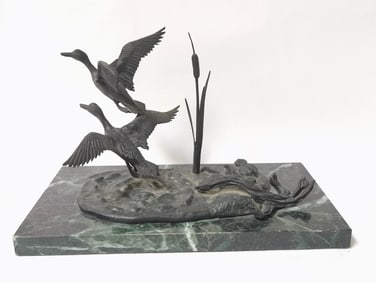 Limited Ed. Stan Bentall Bronze Duck Sculpture