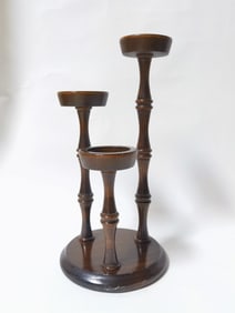 Cornwall Wooden Three-Tier Candle Holder