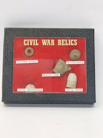 Box of Civil War Relics