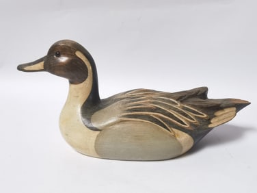 1983 Dale Jordan Wood Carved Hand Painted Duck Dec