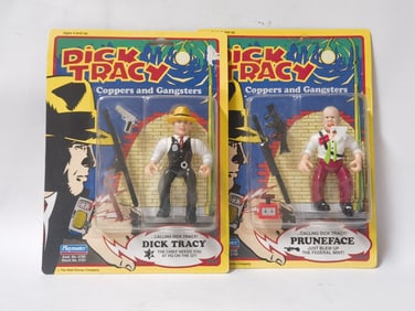 (2) Dick Tracy Coppers and Gangsters Toys