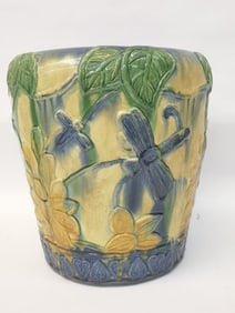 Vintage French Porcelain Majolica Jar