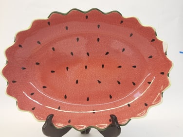 Linens N Things Porcelain Watermelon Bowl