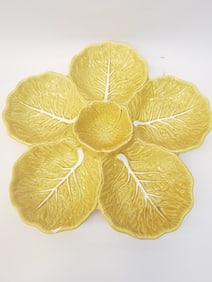 Vintage Nasco Cali Porcelain Yellow Cabbage Dip Bo