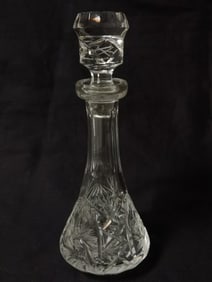 Vintage Crystal Whiskey Decanter