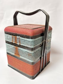 Chinese Hand-Woven Bamboo Food Box
