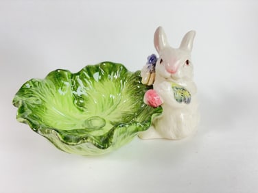Vintage Ceramic Bunny Bowl