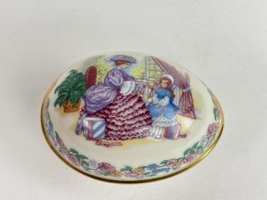 1985 Limited Ed. Lenox Porcelain Easter Trinket Bo