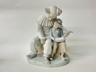 Vintage Porcelain Clown Figurine