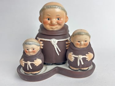 Set of Goebel Hummel Porcelain Friar Tuck Creamer