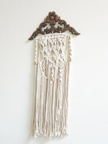 Vintage Hand-Woven Hanging Decor