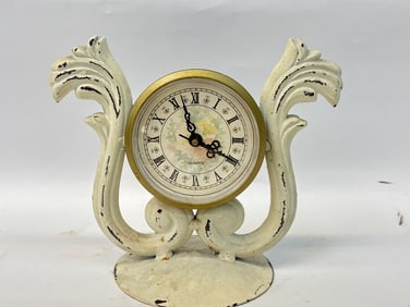 Vintage Quartz Metal Table Alarm Clock
