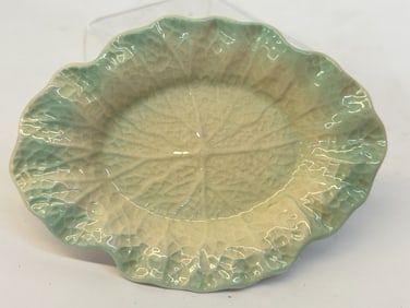 Vintage Staffordshire Porcelain Cabbage Plate