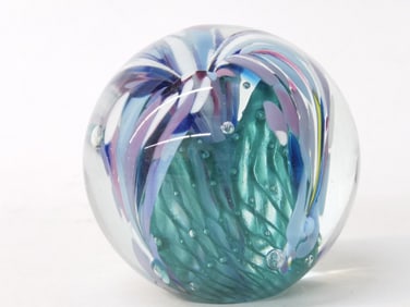 Mt. St. Helen's Ash Glass Paperweight