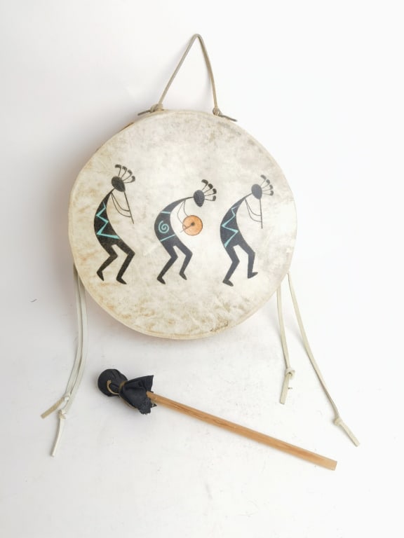 Hand Made Native American Hand Drum: Hand Made Native American Hand Drum, 10in