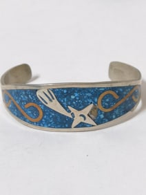 Costume Silver Tone Mexican Style Bracelet